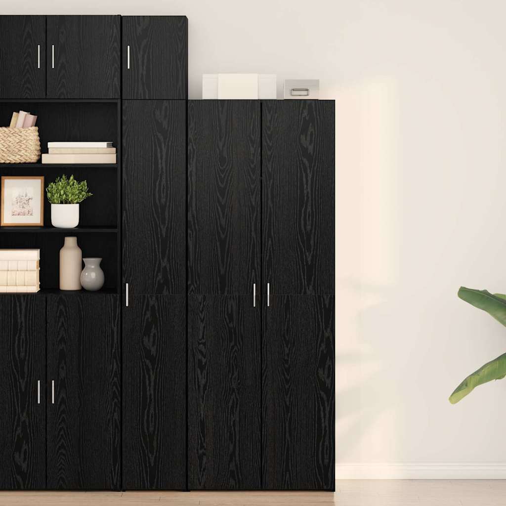 Haut Armoire Chêne noir 70 x 42.5 x 185 cm Bois d'ingénierie - XIOS