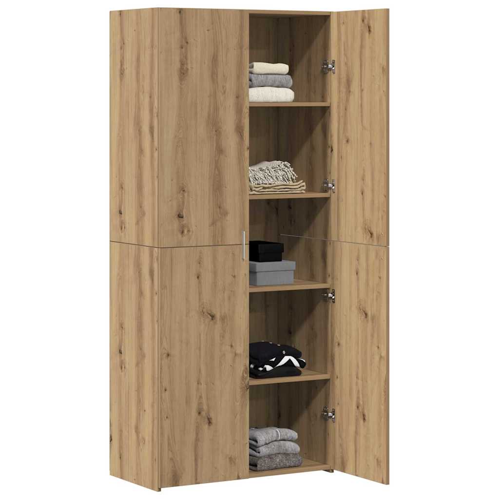 Haut Armoire chêne artisanal 40 x 42,5 x 185 cm - XIOS