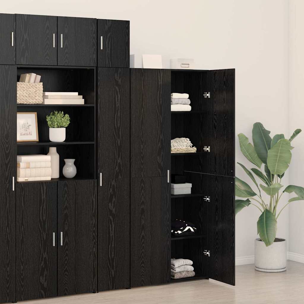 Haut Armoire Chêne noir 40 x 42,5 x 185 cm Bois d'ingénierie - XIOS