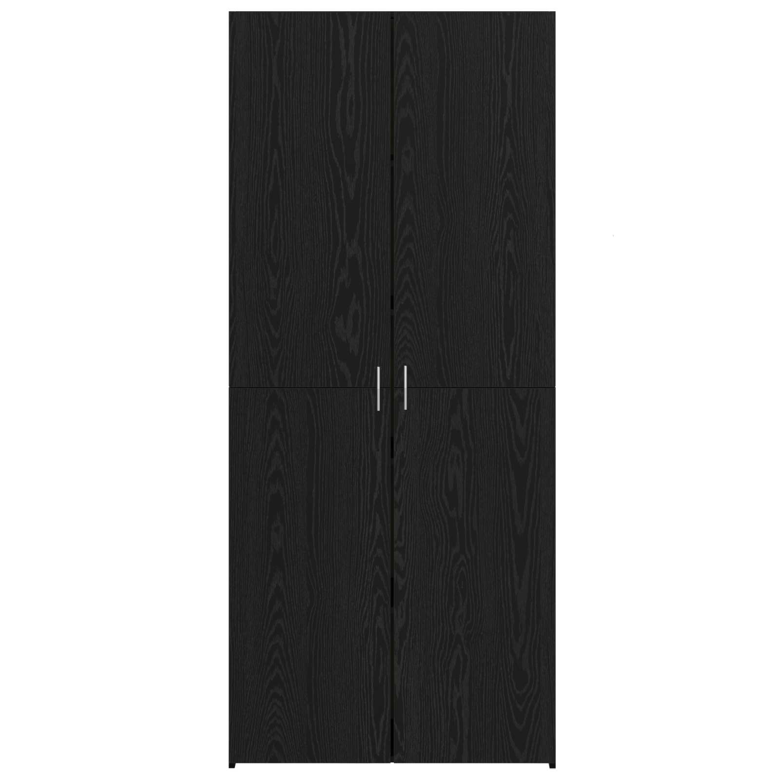 Haut Armoire 2 pcs Chêne noir 80 x 42 x 185 cm - XIOS