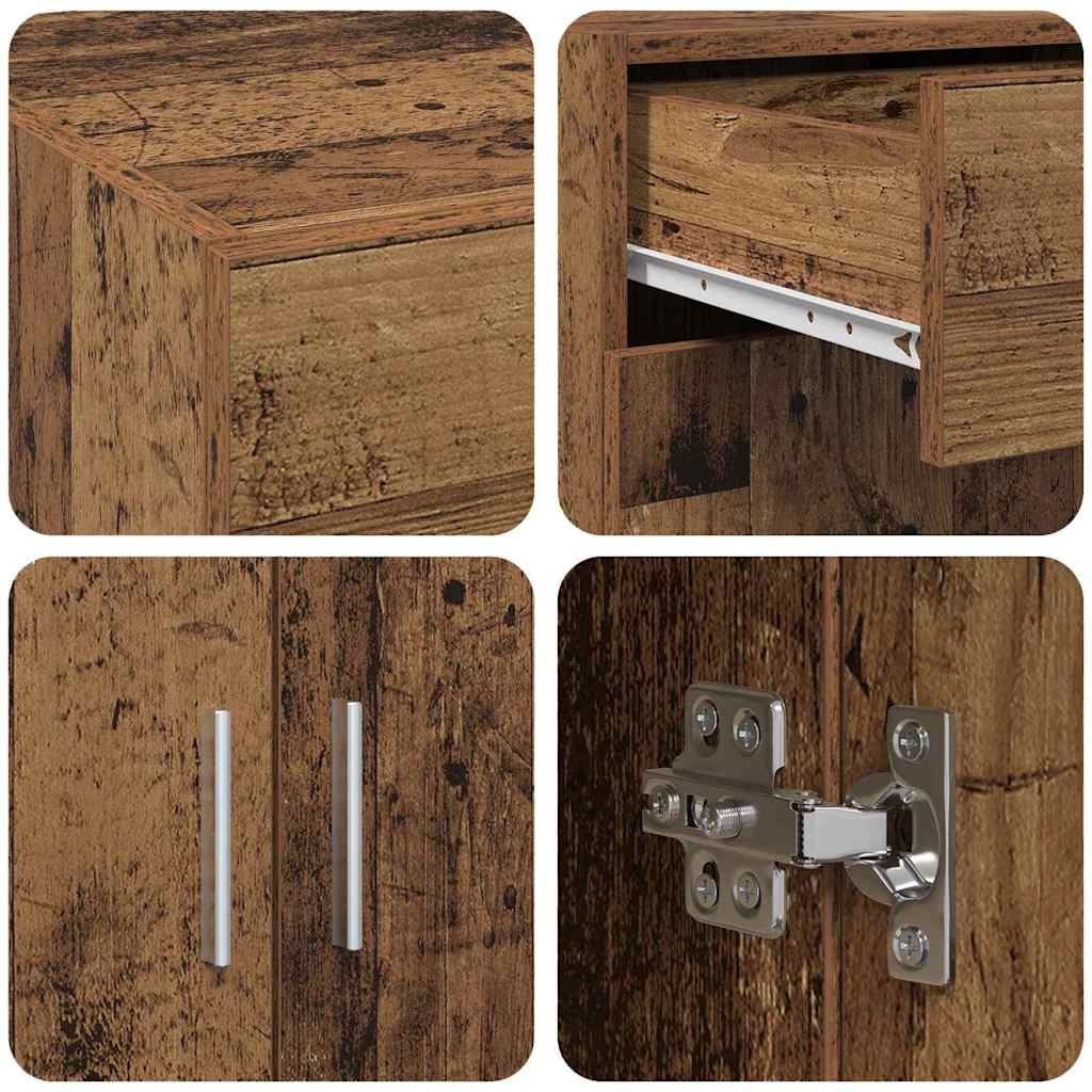 Armoire de rangement Bois ancien 80 x 42.5 x 93.5 cm - XIOS