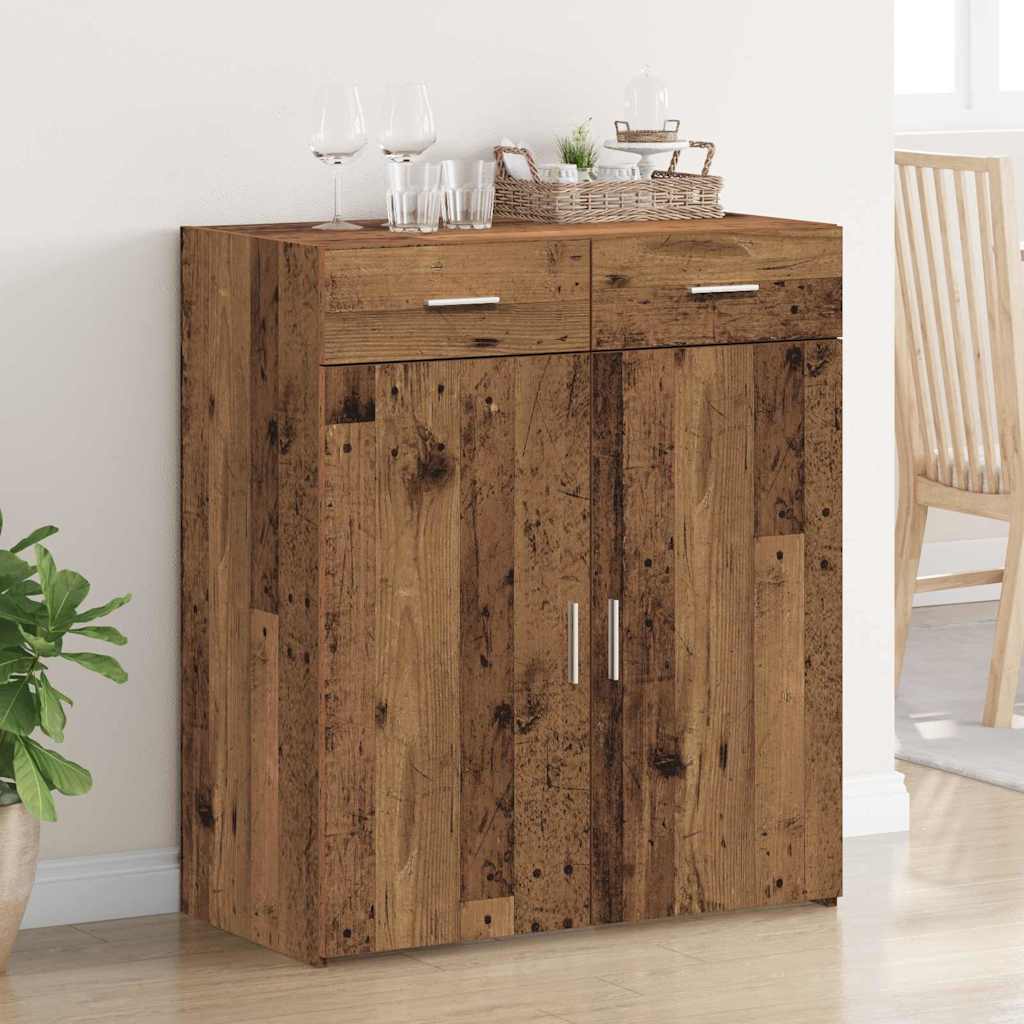 Armoire de rangement Bois ancien 80 x 42.5 x 93.5 cm - XIOS