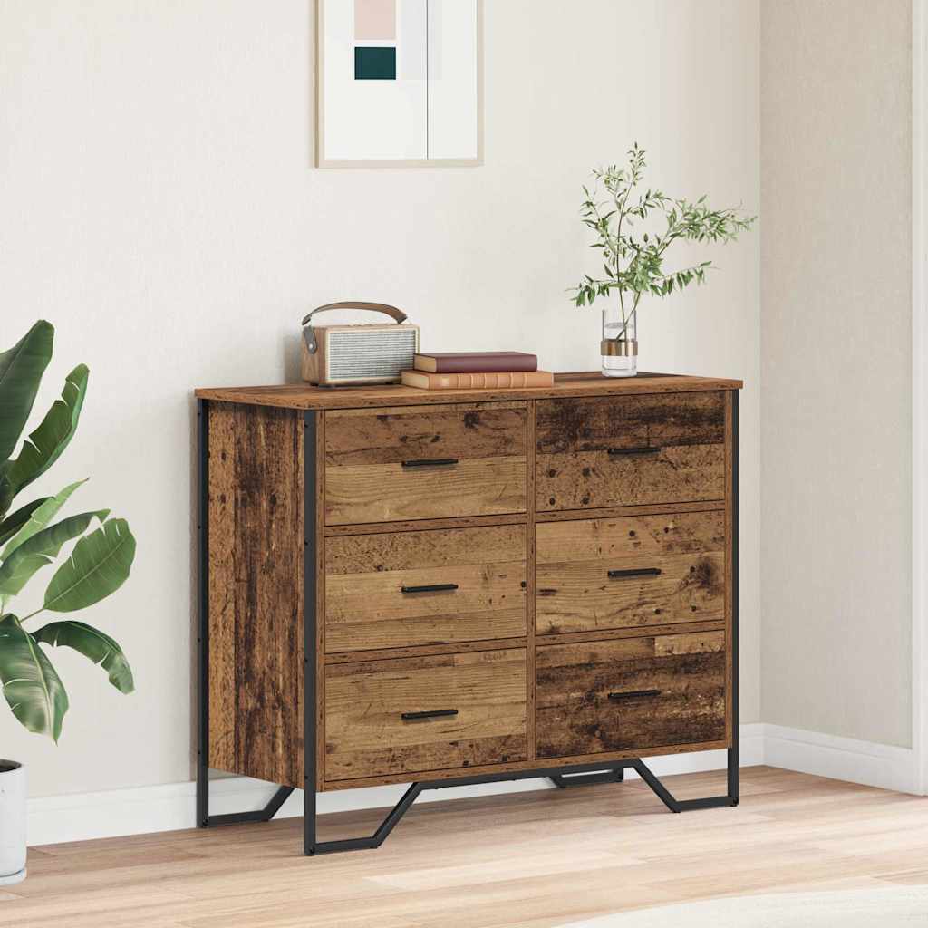 Commode Bois Ancien 91 x 35.5 x 74.5 cm Bois d'ingénierie - XIOS