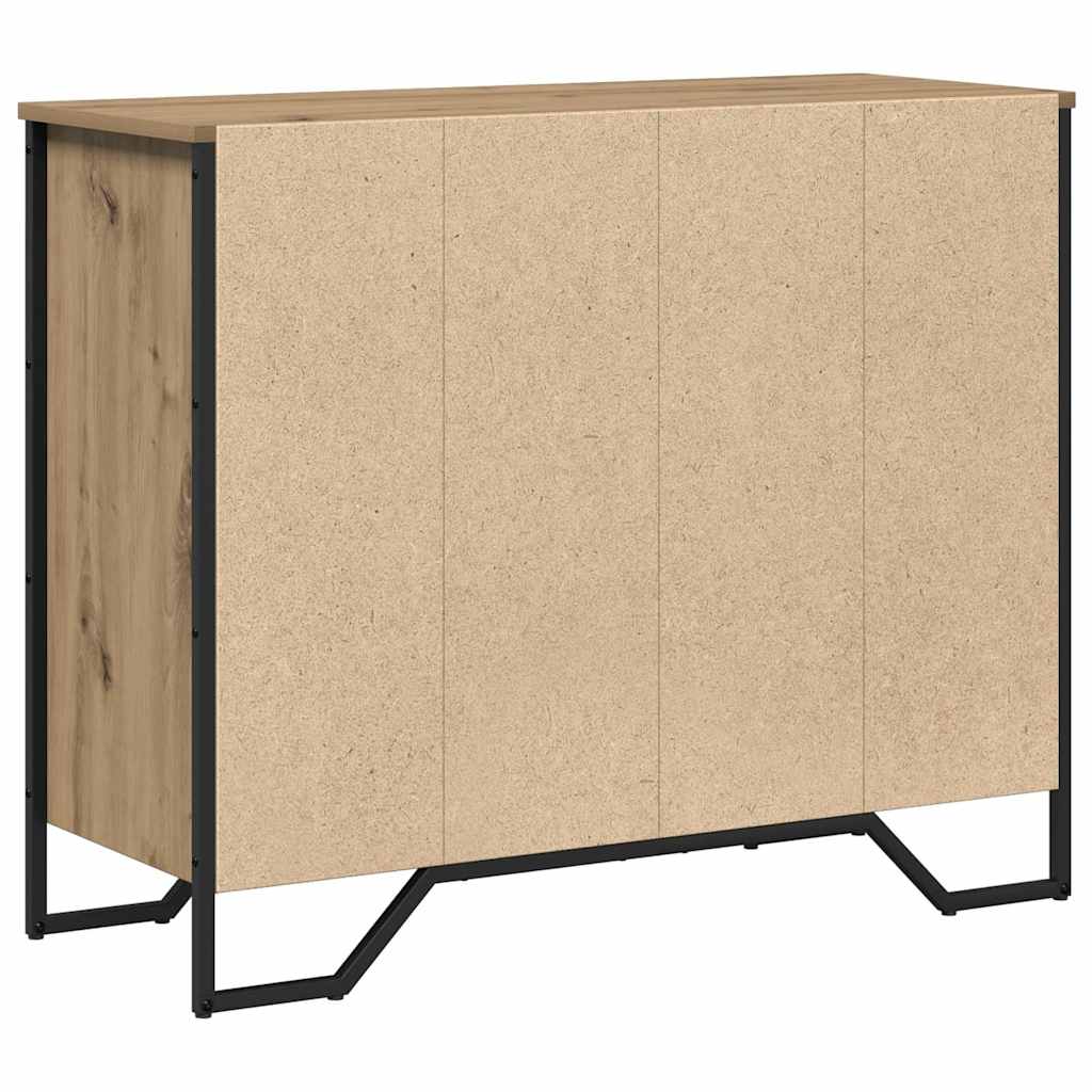 Commode chêne artisanal 91 x 35.5 x 74.5 cm Bois d'ingénierie - XIOS