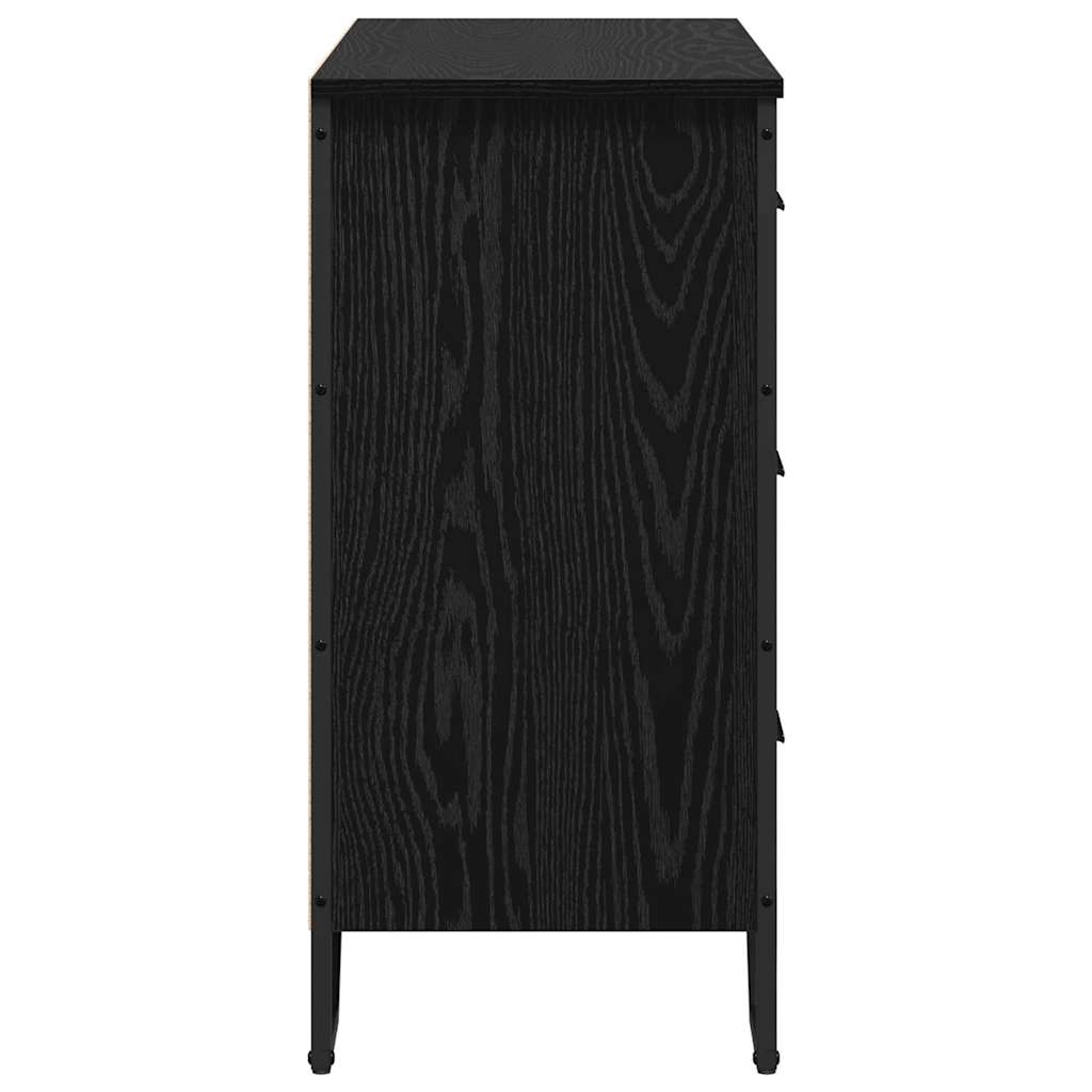 Commode Chêne noir 91 x 35.5 x 74.5 cm Bois d'ingénierie - XIOS