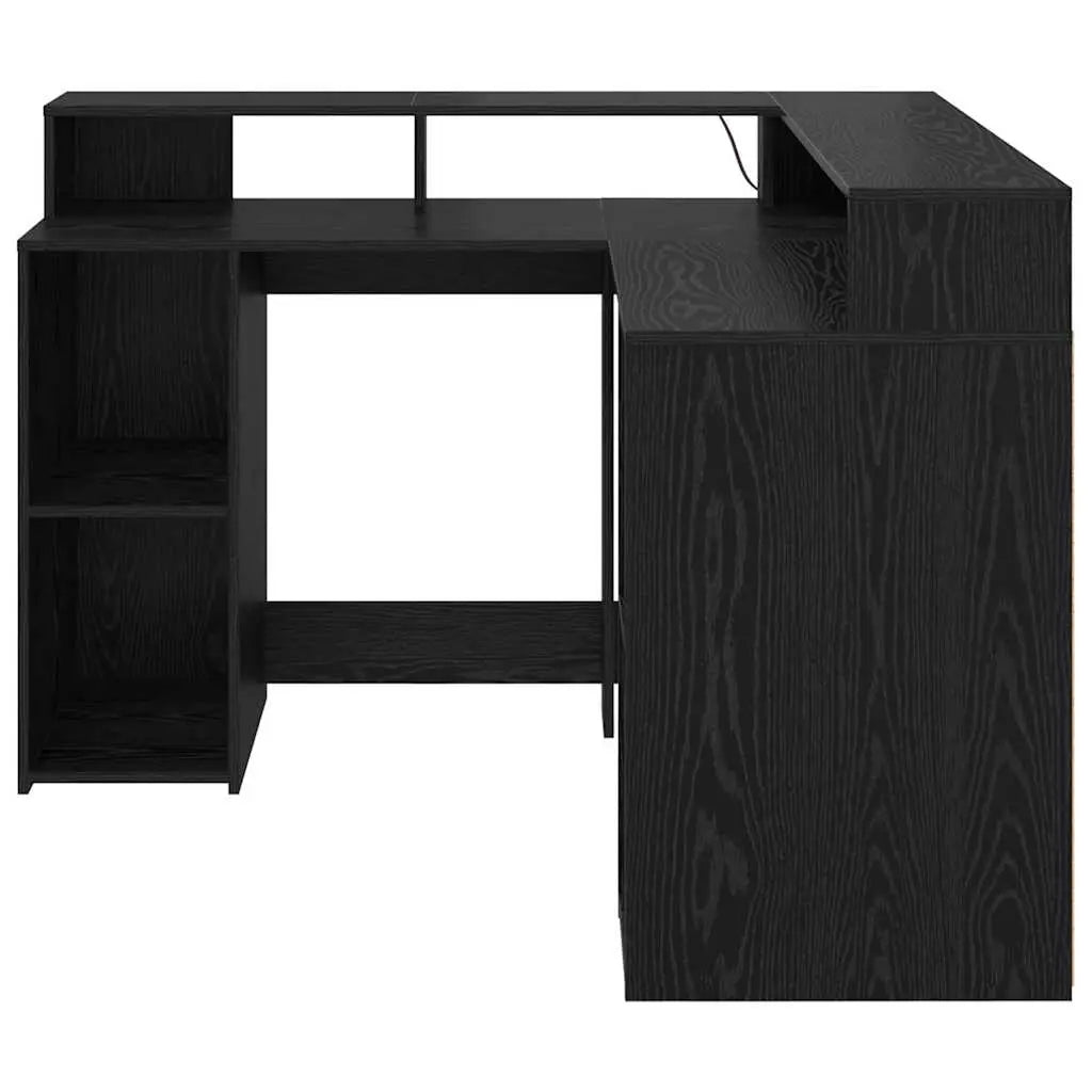 Bureau Chêne noir Bois d’ingénierie 130 x 130 x 91 cm - XIOS