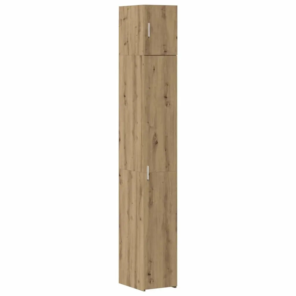 Cabinet de rangement avec étagères Chêne artisanal - XIOS