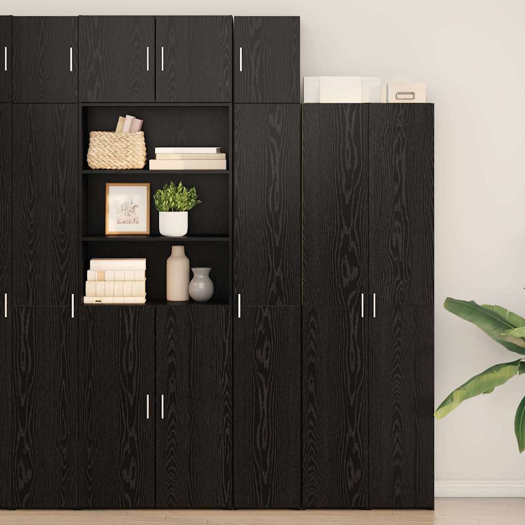 Cabinet de rangement slim Chêne noir 30 x 42.5 x 225 cm - XIOS