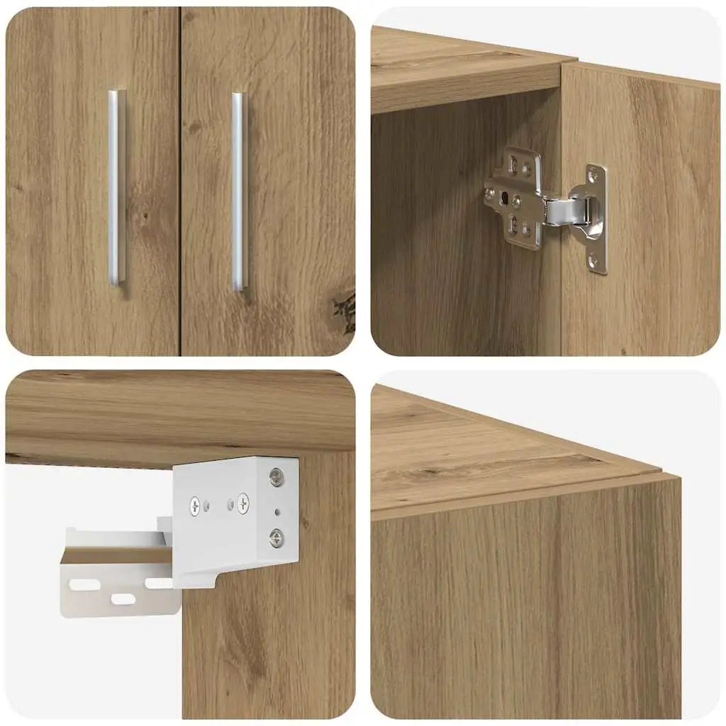 Armoire de rangement 3 pc Chêne artisanal 70 x 42,5 x 185 cm - XIOS