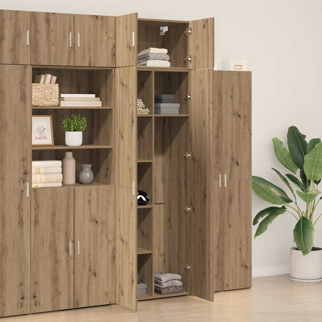 Armoire de rangement chêne artisanal 70 x 42,5 x 225 cm - XIOS