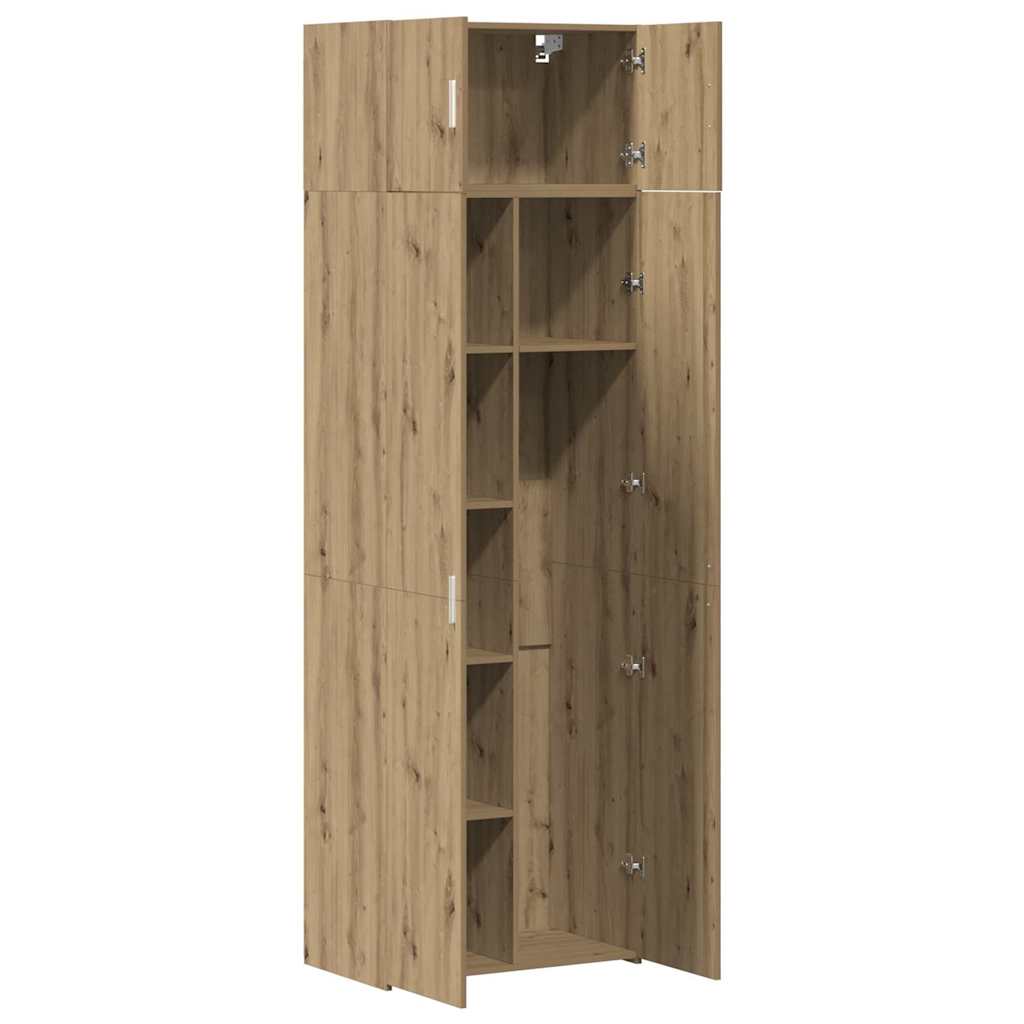Armoire de rangement chêne artisanal 70 x 42,5 x 225 cm - XIOS