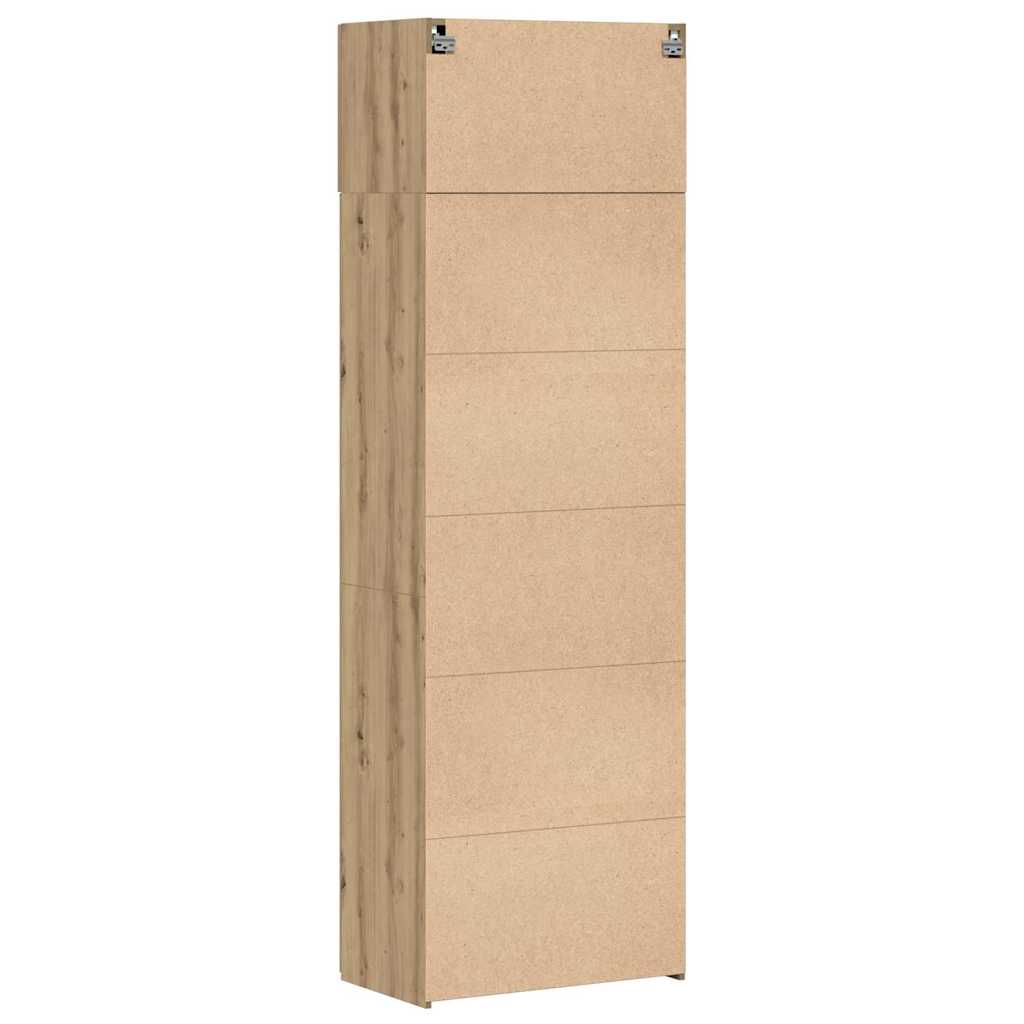 Armoire de rangement chêne artisanal 70 x 42,5 x 225 cm - XIOS