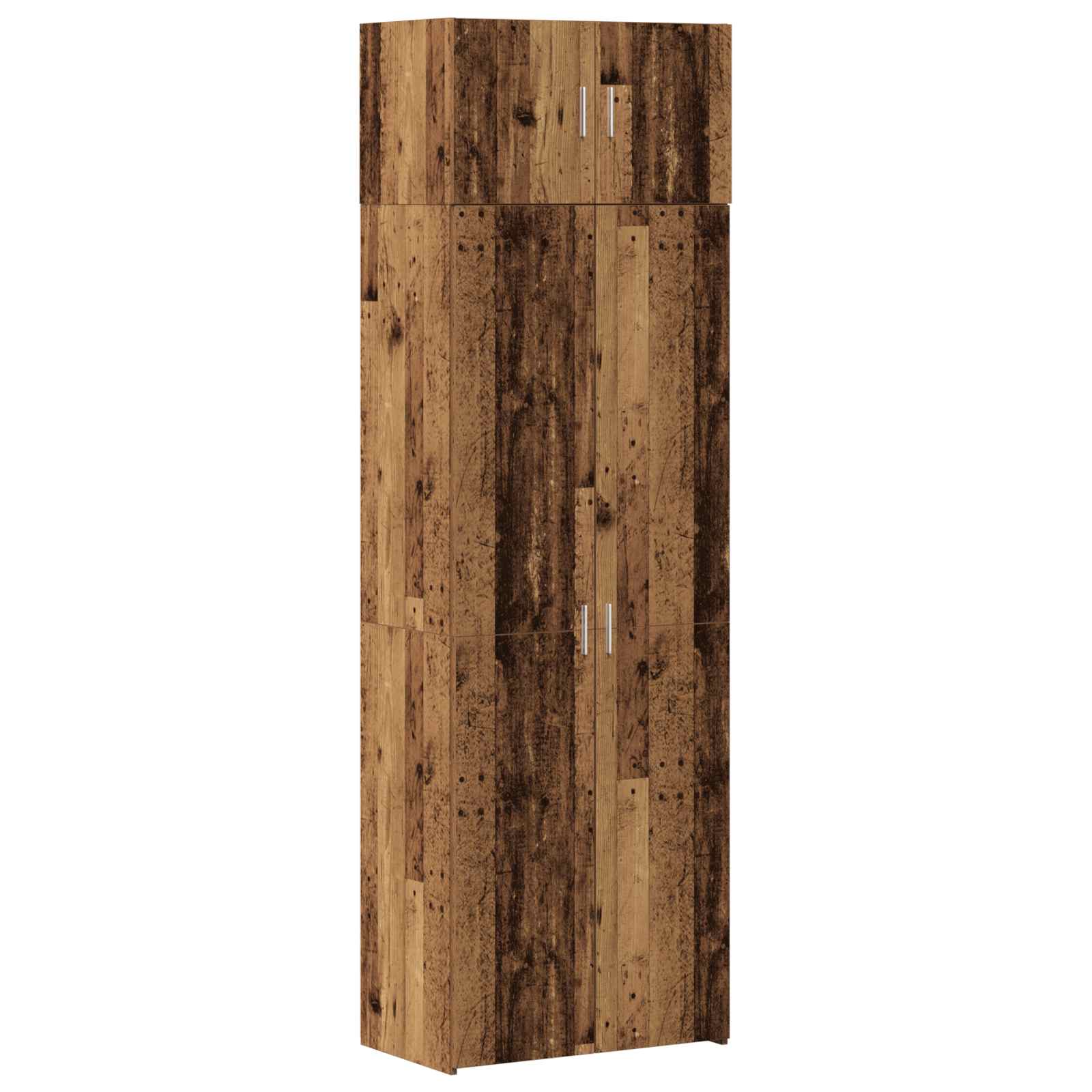 Armoire de rangement 2 pc Bois ancien 70 x 42,5 x 225 cm - XIOS