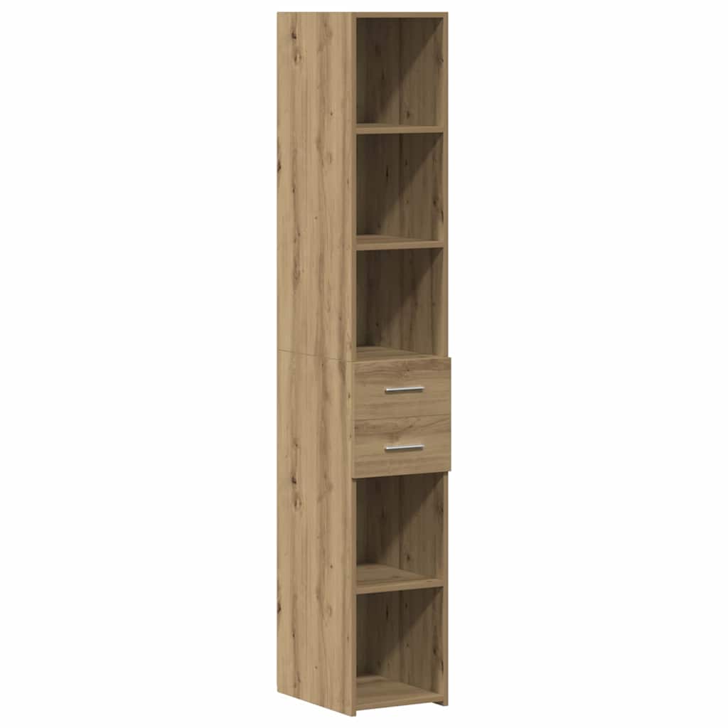 Cabinet de rangement slim chêne artisanal 30 x 42.5 x 225 cm - XIOS