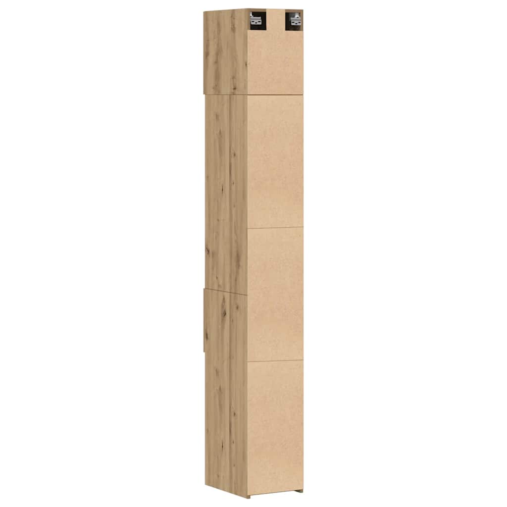 Cabinet de rangement slim chêne artisanal 30 x 42.5 x 225 cm - XIOS