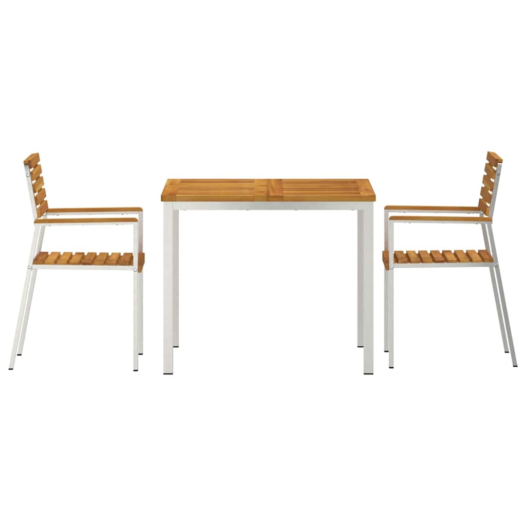 Ensemble de salle à manger pour jardin 3 pcs