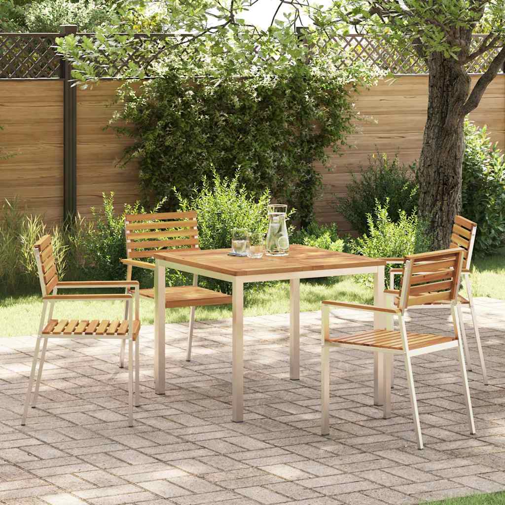 Ensemble de salle à manger pour jardin 5 pcs