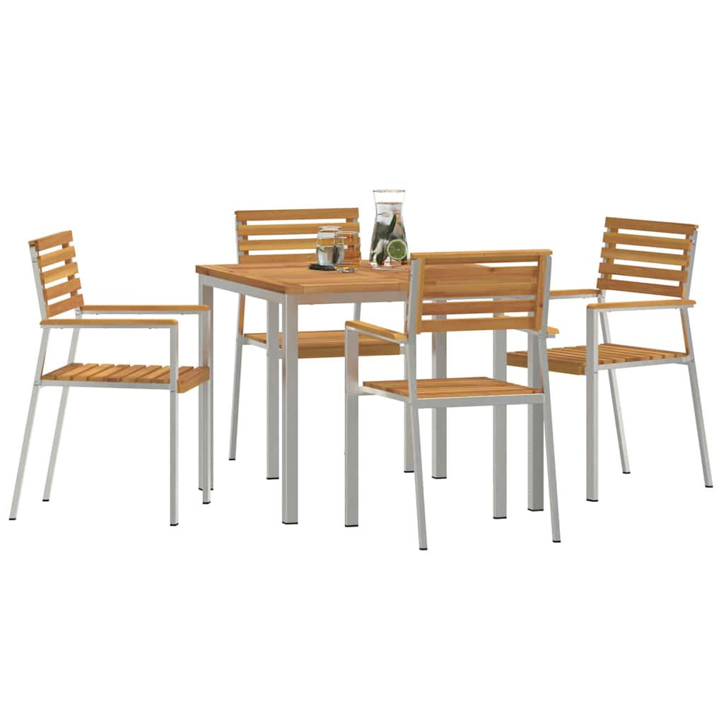 Ensemble de salle à manger pour jardin 5 pcs