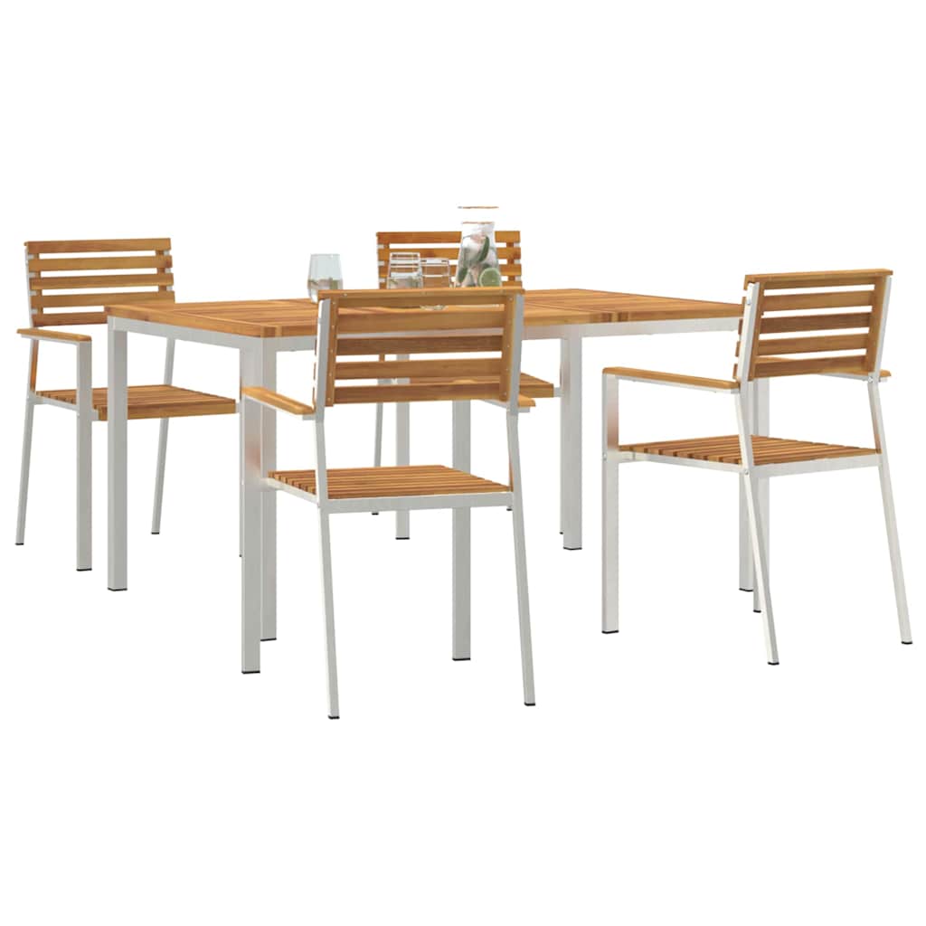 Ensemble de salle à manger pour jardin 5 pcs