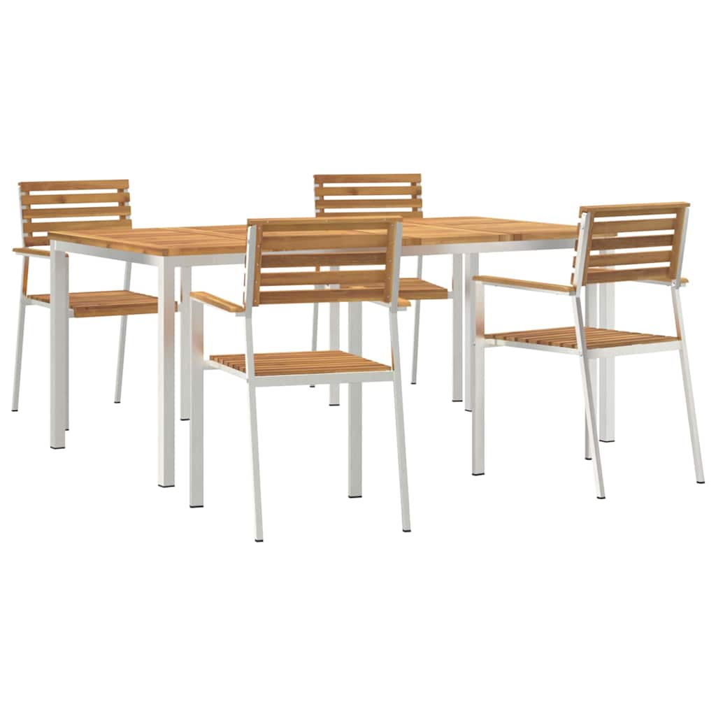 Ensemble de salle à manger pour jardin 5 pcs