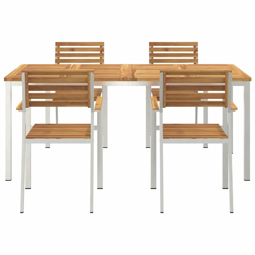 Ensemble de salle à manger pour jardin 5 pcs