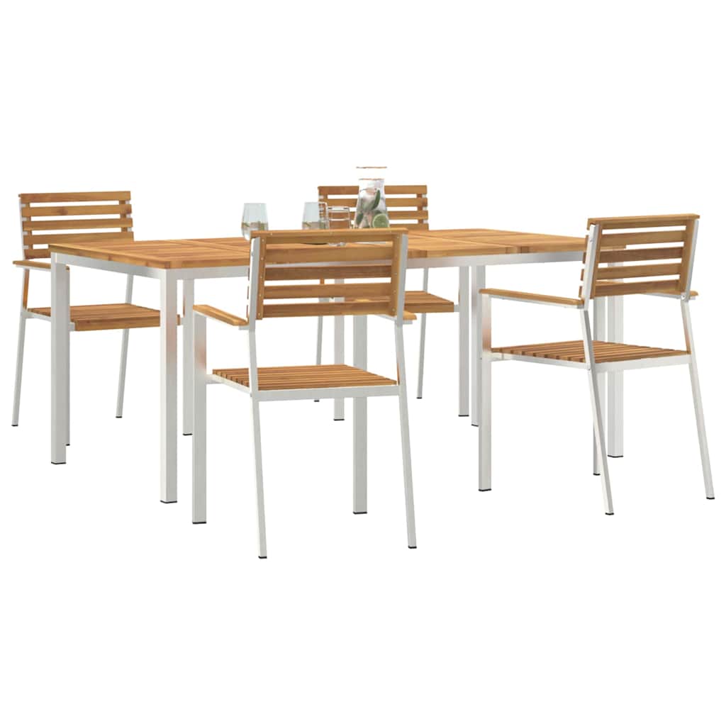 Ensemble de salle à manger pour jardin 5 pcs