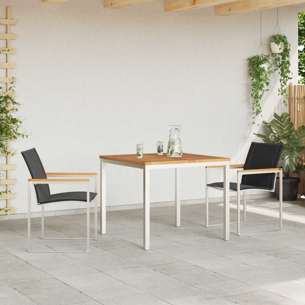 Ensemble de salle à manger pour jardin 3 pcs