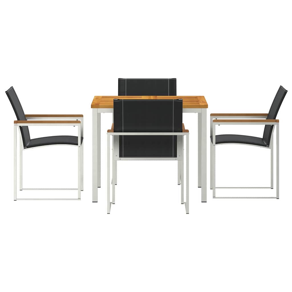 Ensemble de salle à manger pour jardin 5 pcs