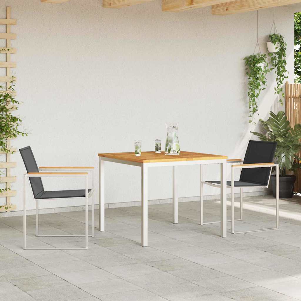Ensemble de salle à manger pour jardin 3 pcs