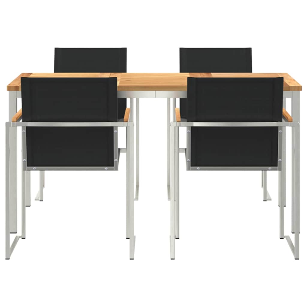 Ensemble de salle à manger pour jardin 5 pcs