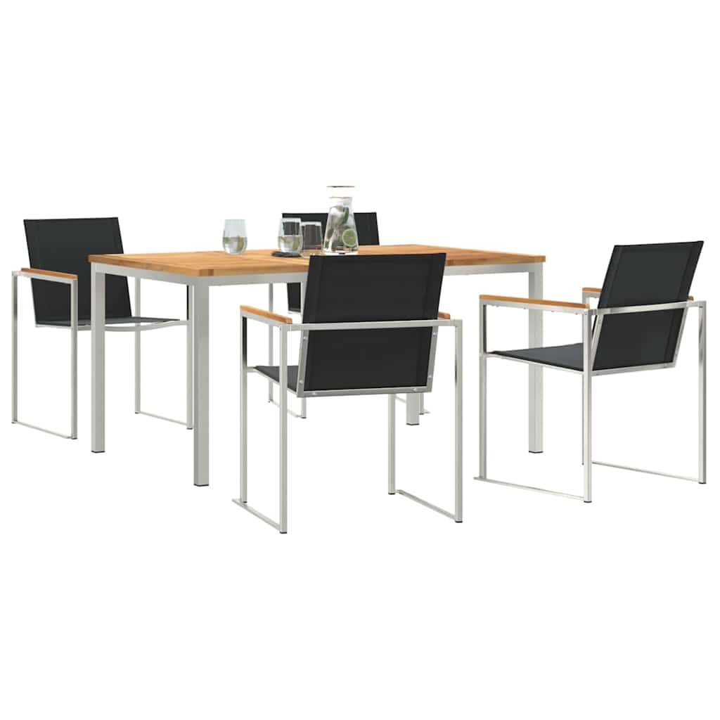 Ensemble de salle à manger pour jardin 5 pcs