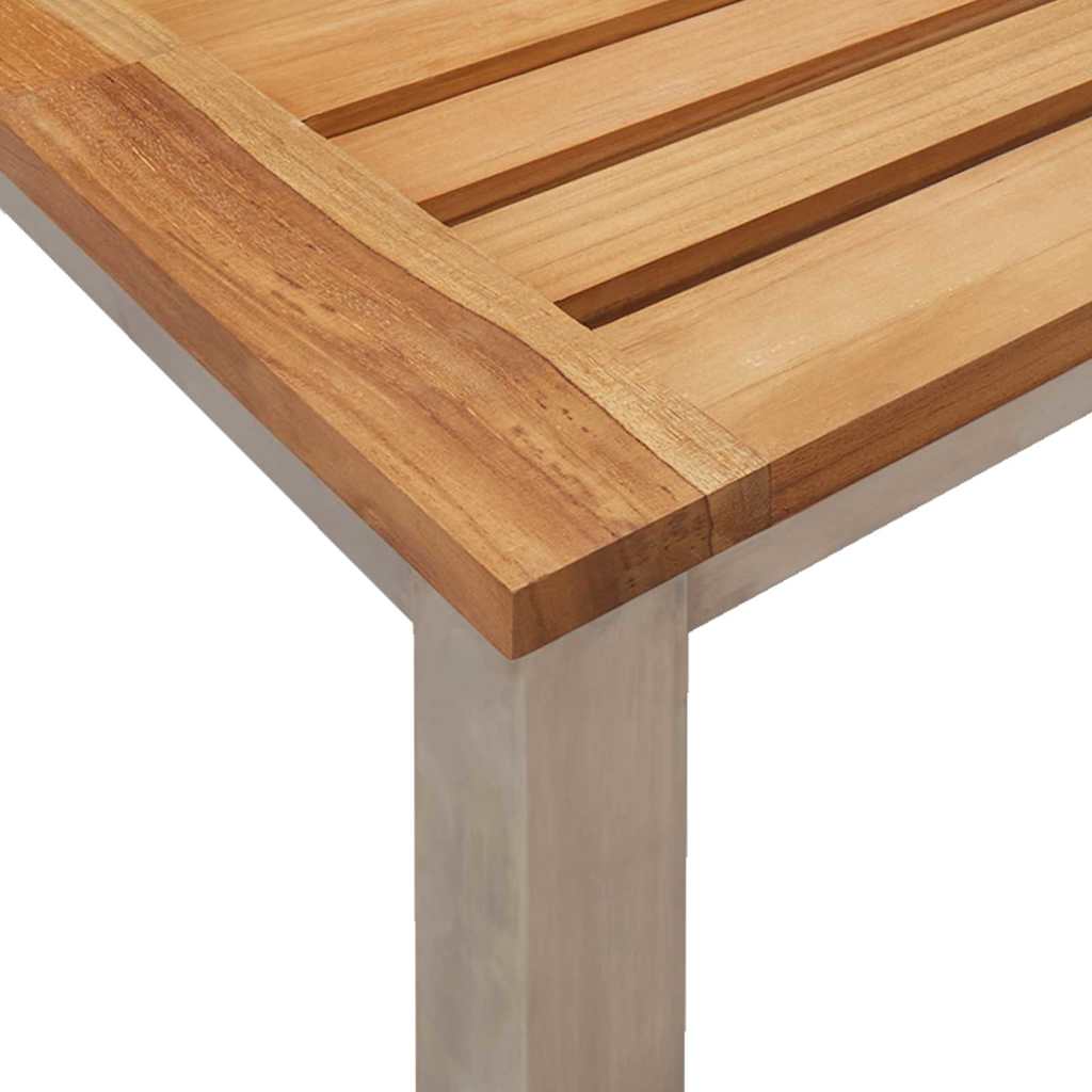 Ensemble de salle à manger pour jardin 3 pcs Marron