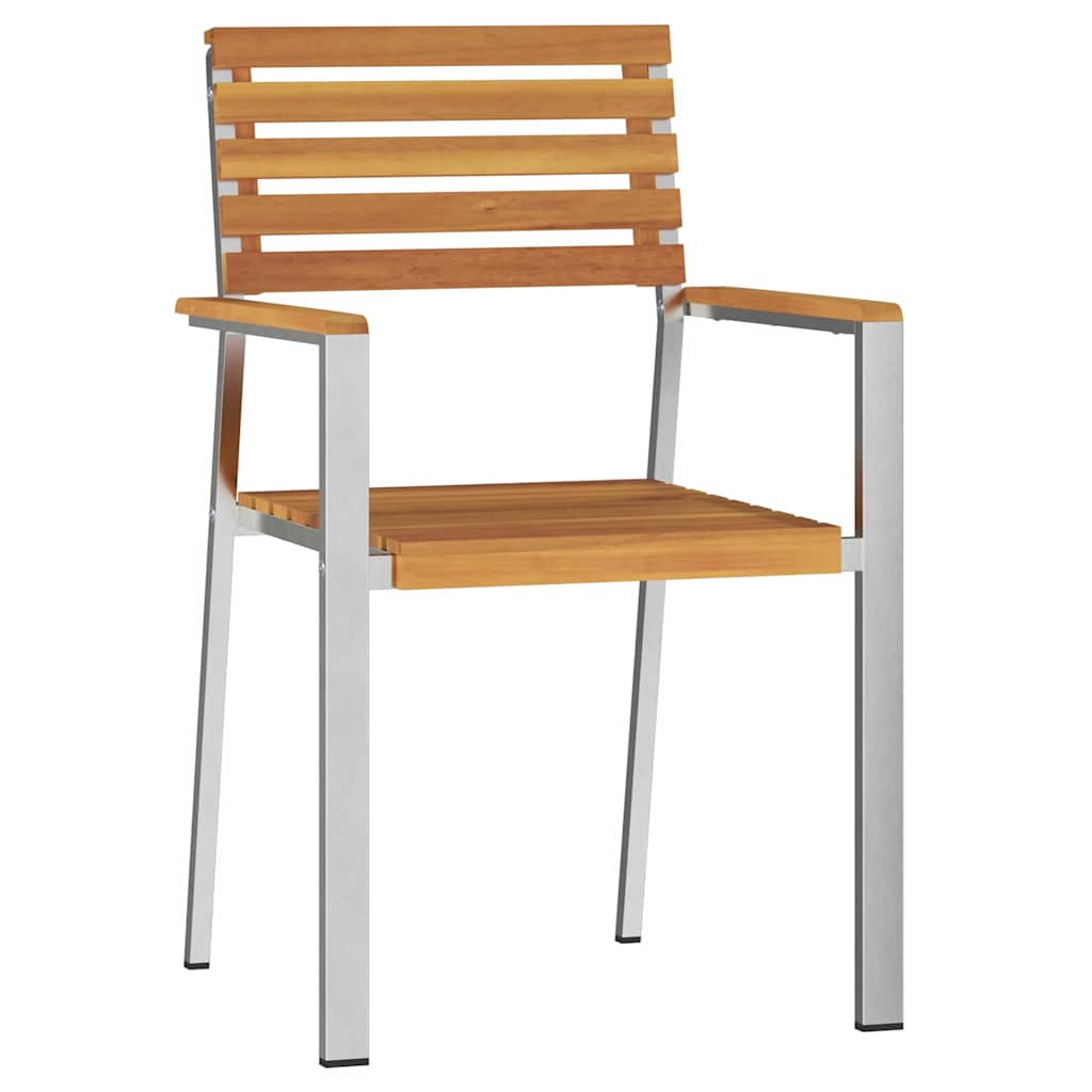 Ensemble de salle à manger pour jardin 3 pcs Marron