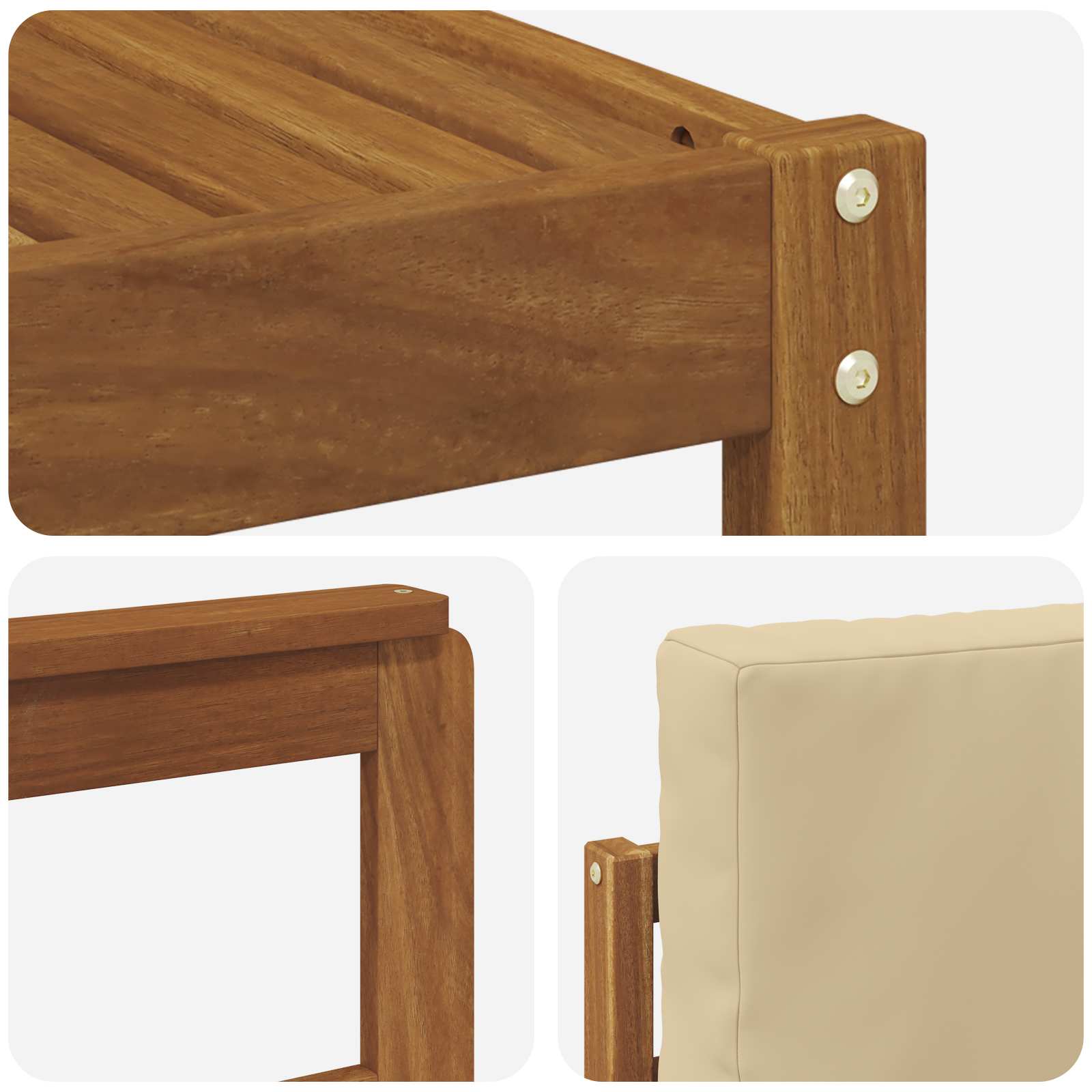 Ensemble de canapés d'extérieur 5 pcs Naturel et Beige - XIOS