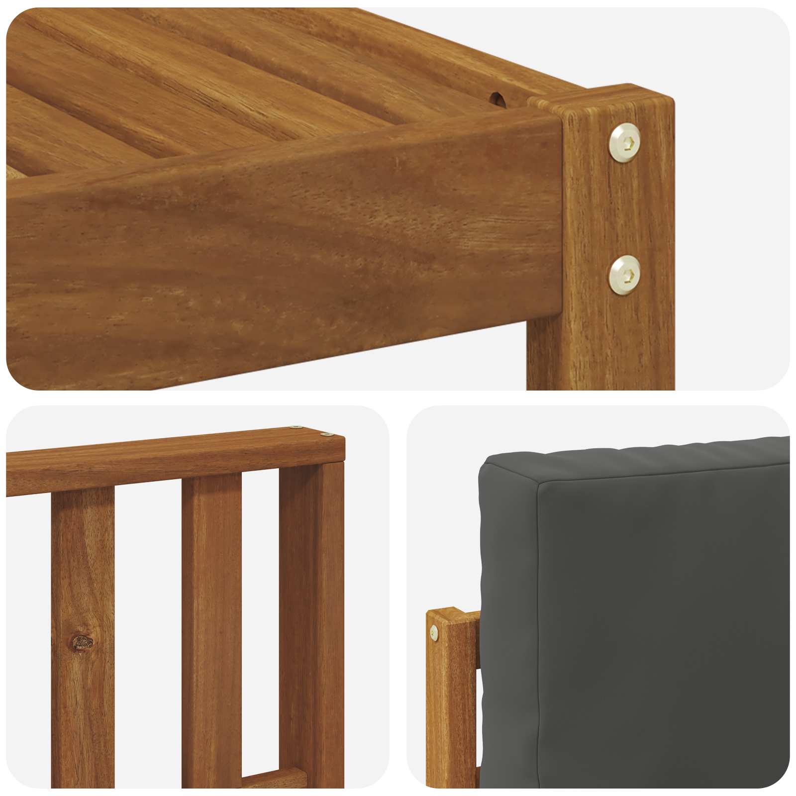 Ensemble de canapés d'extérieur Naturel et Anthracite - XIOS