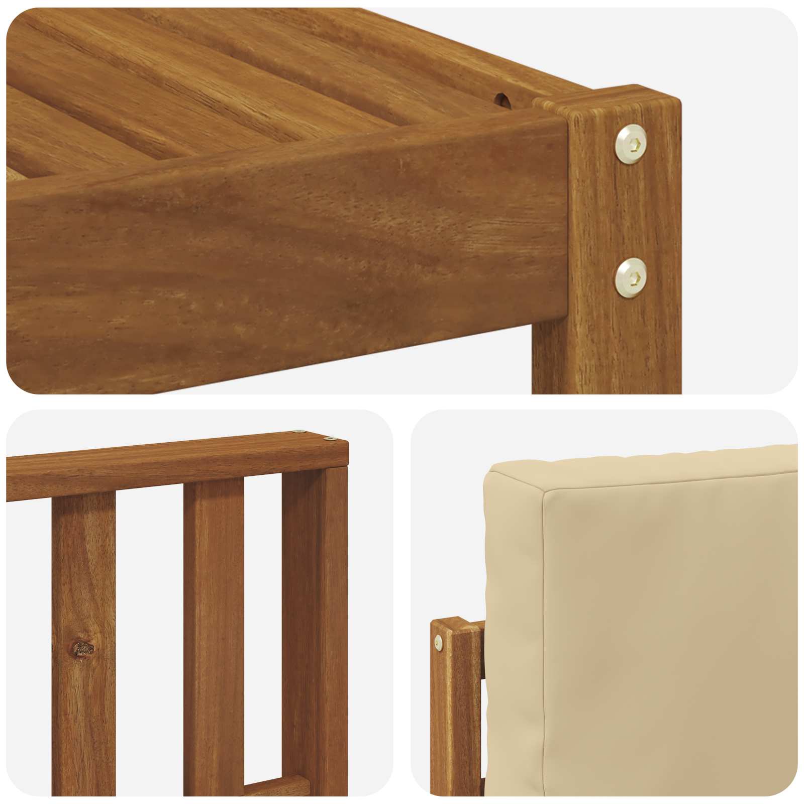 Ensemble de canapés d'extérieur 6 pcs Naturel et Beige - XIOS