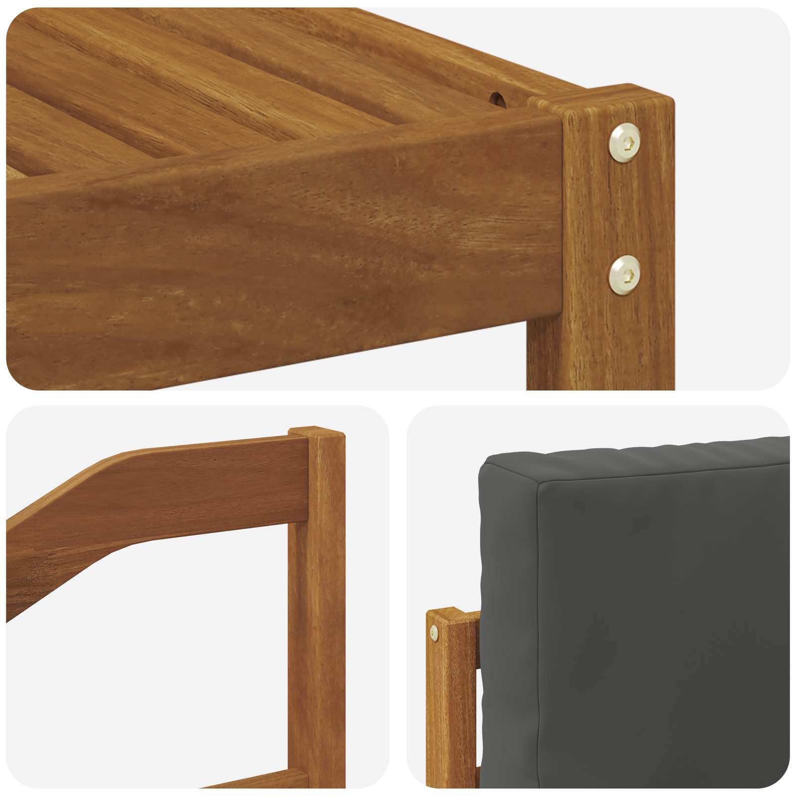 Ensemble de canapés d'extérieur 7 pcs Naturel et Anthracite - XIOS