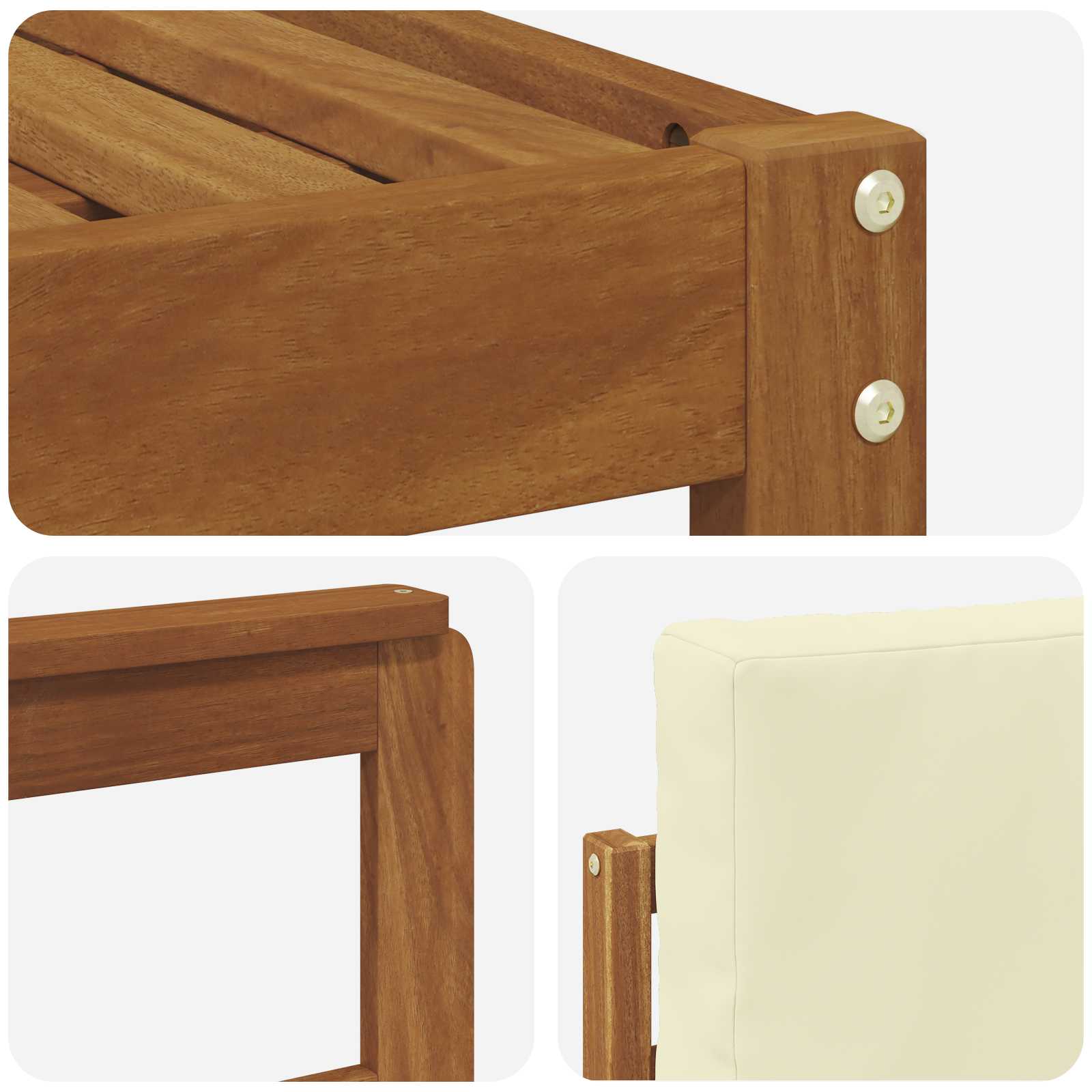 Ensemble de canapés d'extérieur 8 pcs Naturel et Crème - XIOS