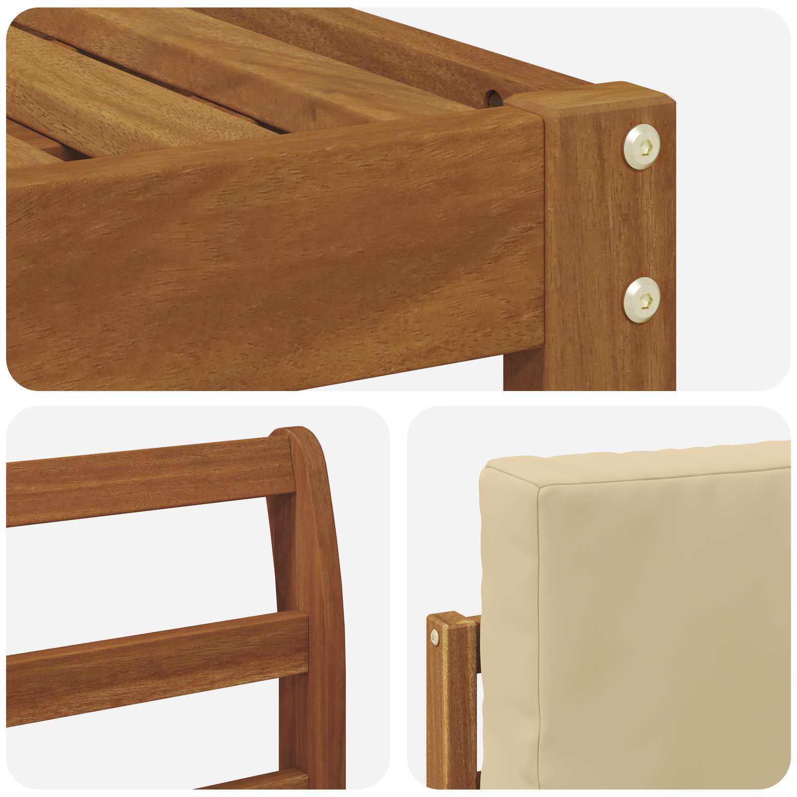 Ensemble de canapés d'extérieur 8 pcs Naturel et Beige - XIOS
