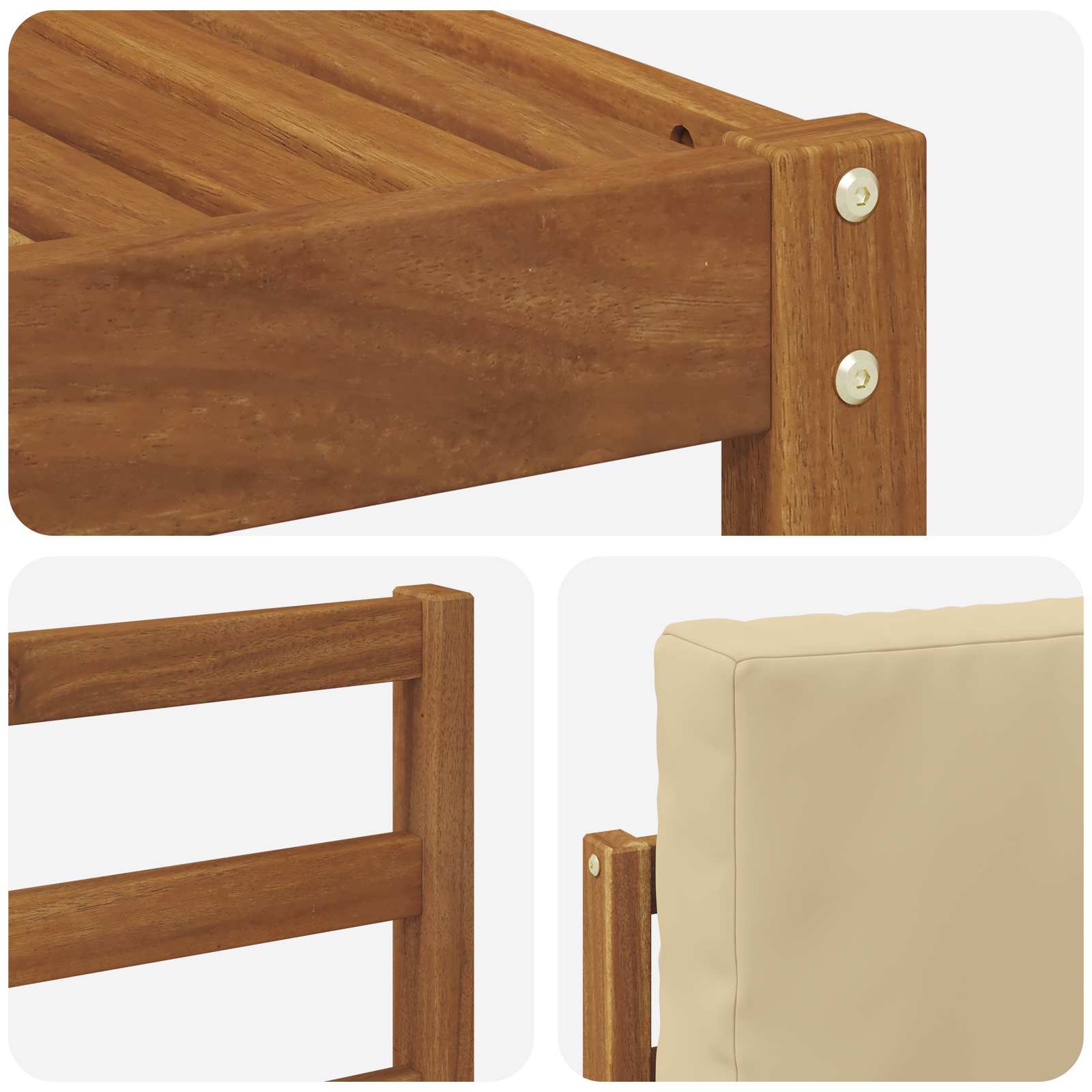 Ensemble de canapés d'extérieur 8 pcs Naturel et Beige - XIOS