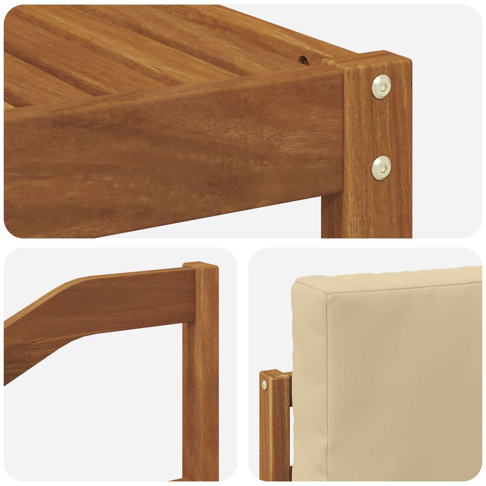 Ensemble de canapés d'extérieur 8 pcs Naturel et Beige - XIOS
