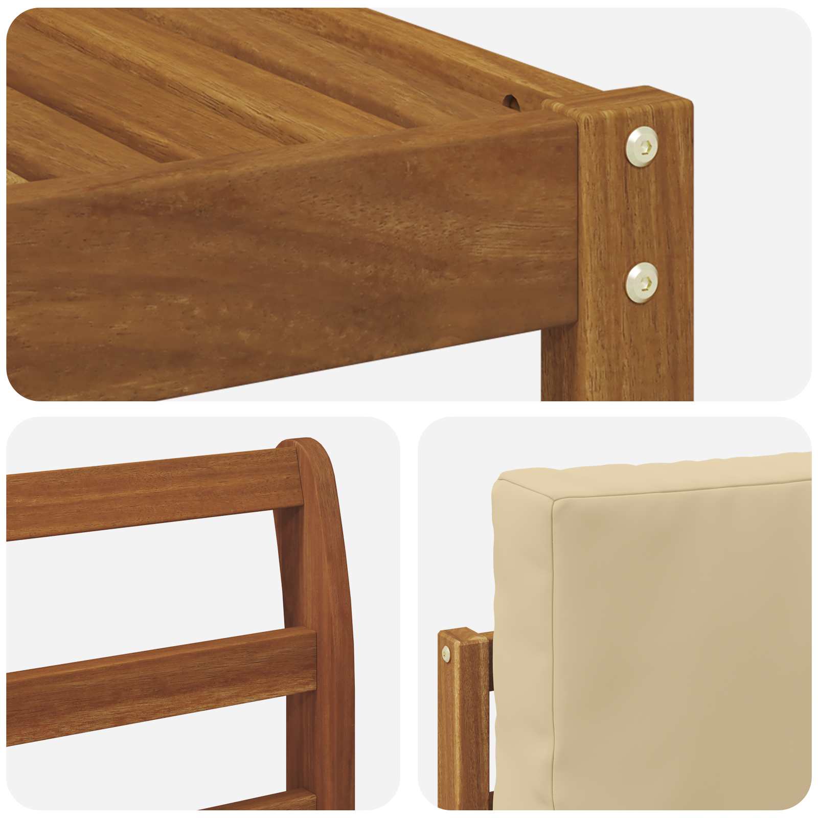 Ensemble de canapés d'extérieur 9 pcs Naturel et Beige - XIOS
