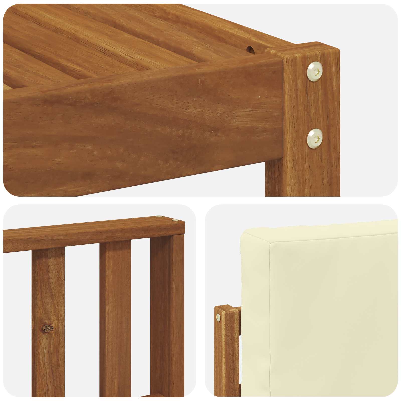 Ensemble de canapés d'extérieur 6 pcs Naturel et Crème - XIOS