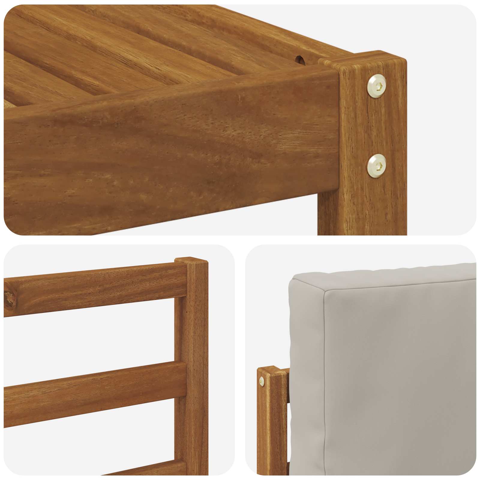 Ensemble de canapés d'extérieur 7 pcs Gris Naturel et Clair - XIOS