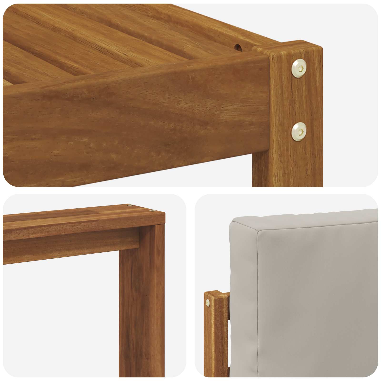 Ensemble de canapés d'extérieur 7 pcs Gris Naturel et Clair - XIOS