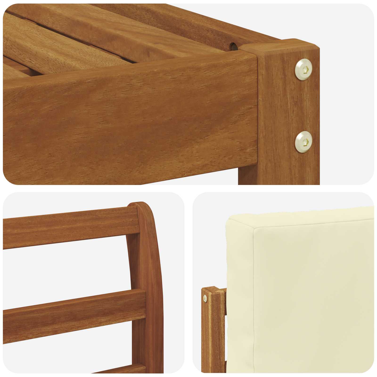 Ensemble de canapés d'extérieur 6 pcs Naturel et Crème - XIOS