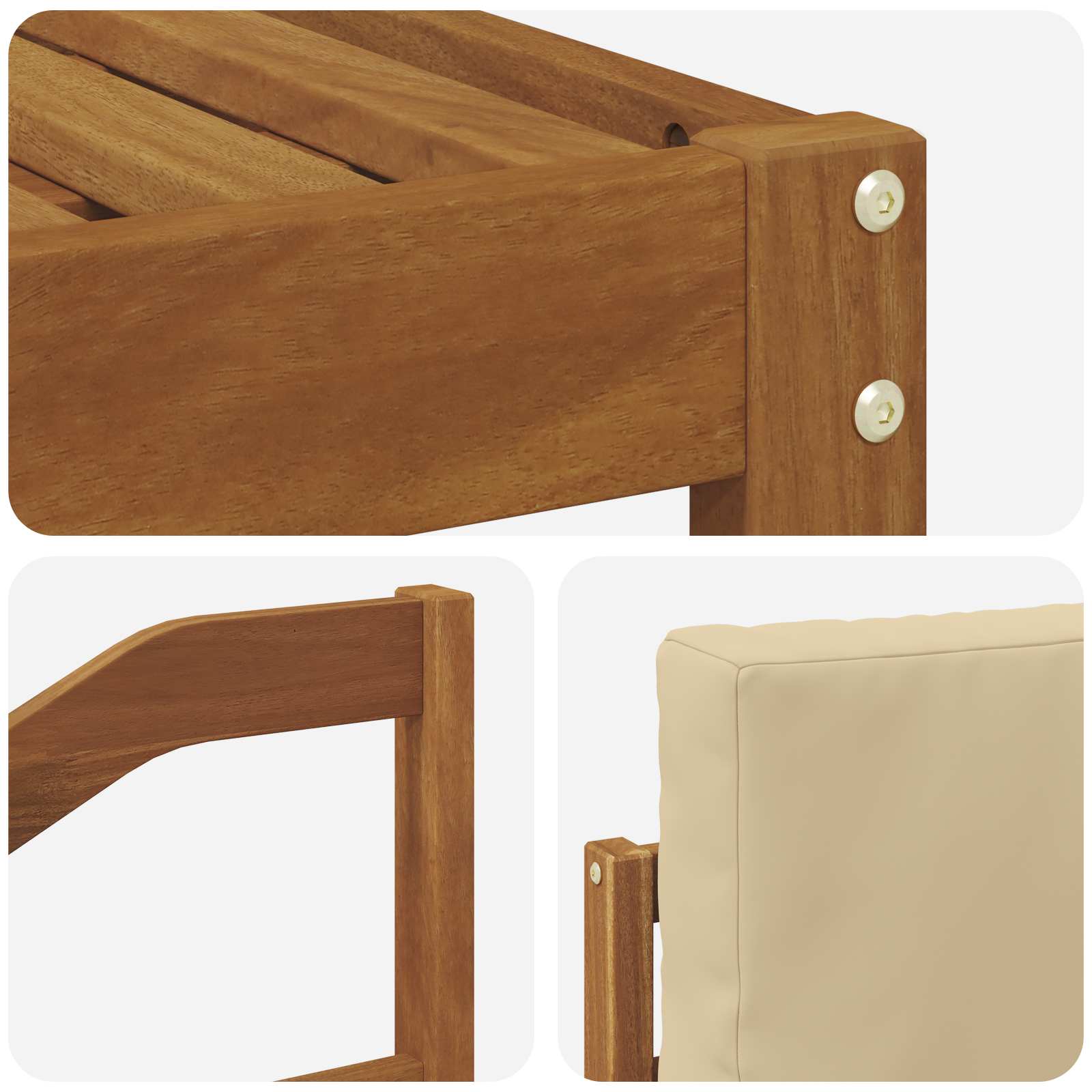 Ensemble de canapés d'extérieur 6 pcs Naturel et Beige - XIOS