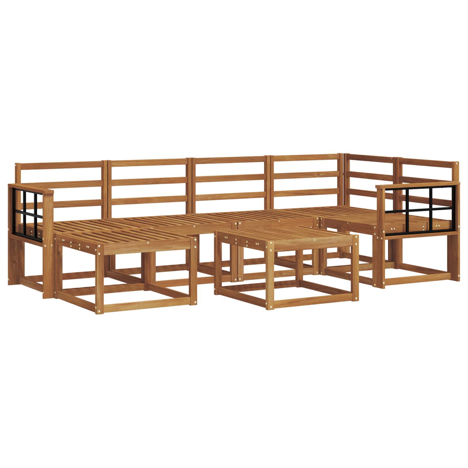 Ensemble de canapés d'extérieur 7 pcs Naturel - XIOS