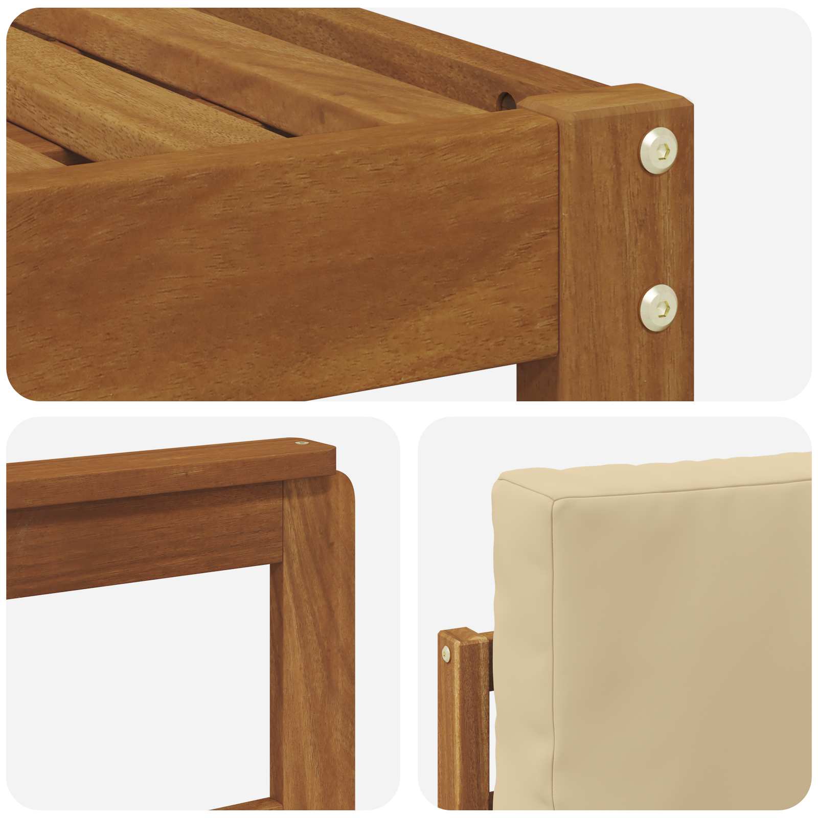 Ensemble de canapés d'extérieur 8 pcs Naturel et Beige - XIOS