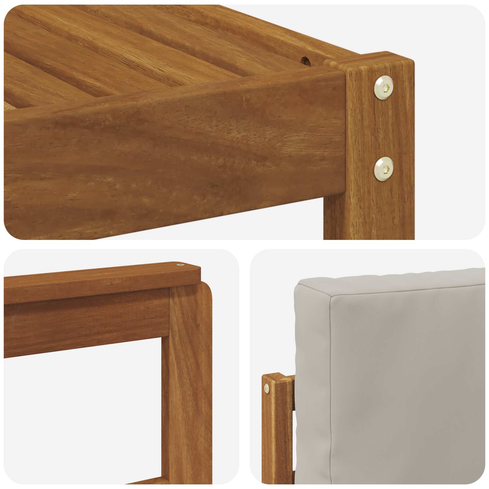 Ensemble de canapés d'extérieur 9 pcs Gris Naturel et Clair - XIOS